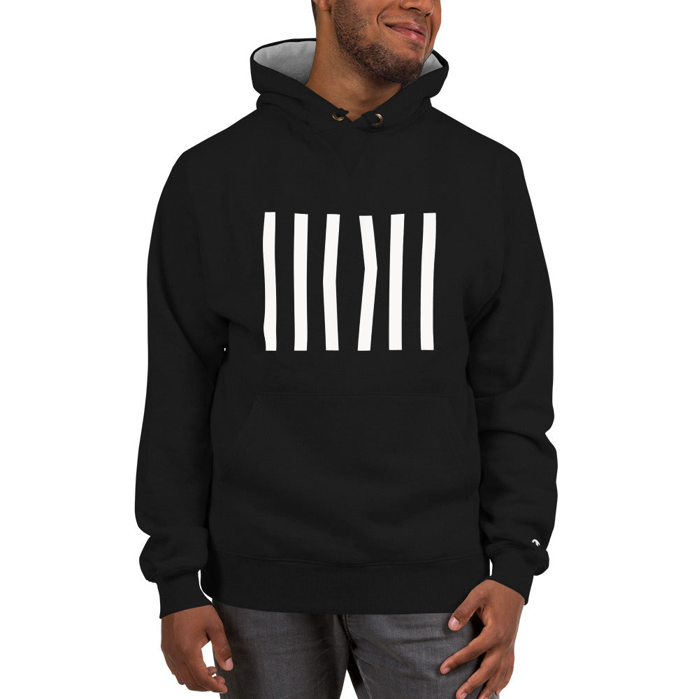 Champion Bars Hoodie Black